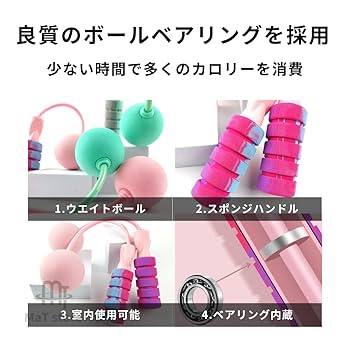 Amazon | MaT store 縄なし縄跳び ダイエット エア縄跳び